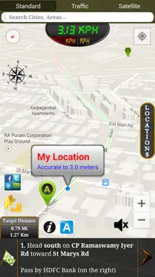 GPS Driving Route android App screenshot 1